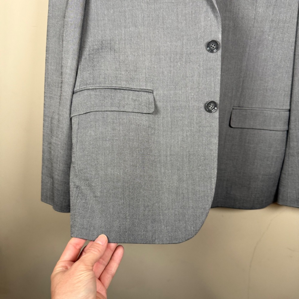 Express Slim Gray 42R Jacket 32/28 Pant Suit Business Office Church - Picture 6 of 16